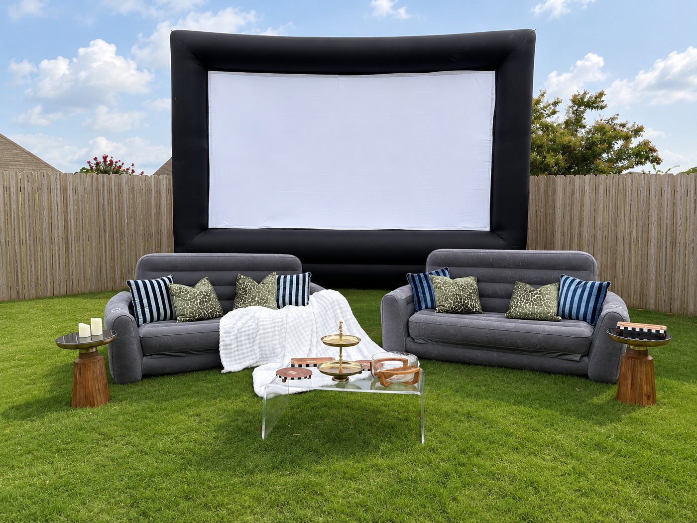 The Speakeasy outdoor movie package